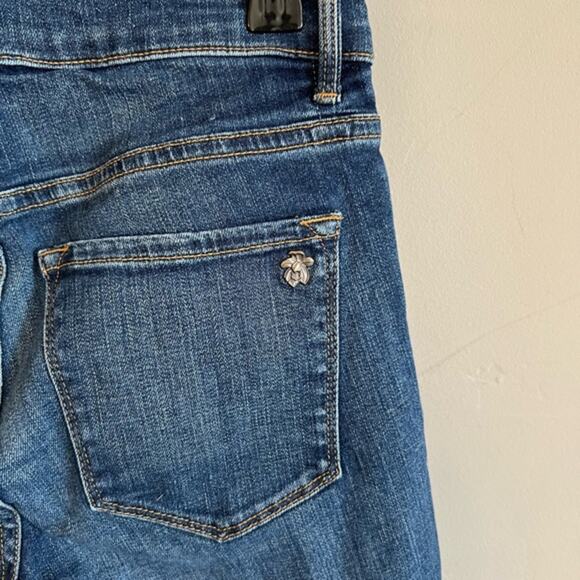 Black Orchid Cindy Slant Fray Jeans Size 26 - Picture 6 of 7